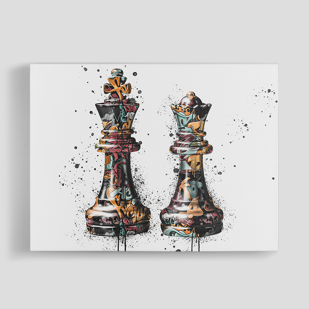 Chess King and Queen 20140918brunaille Canvas Print